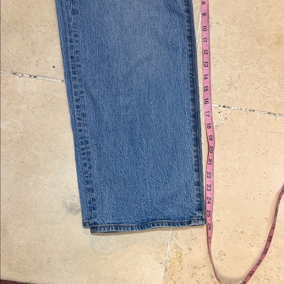 Madewell Blue Perfect Vintage Wide Leg  Crop Jeans - Picture 7 of 7